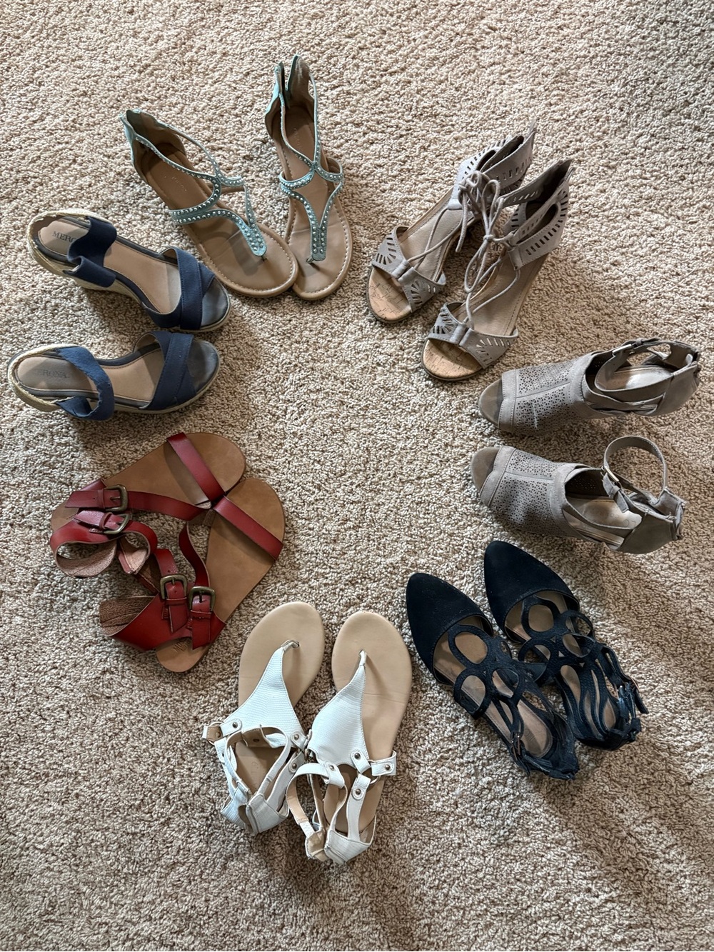 Women’s Navy Cutout Flats — Stylish Everyday Slip-On